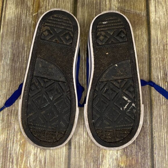 Converse Chuck Taylor All Star Navy and Black Infant Boys Size 9 - Picture 7 of 8